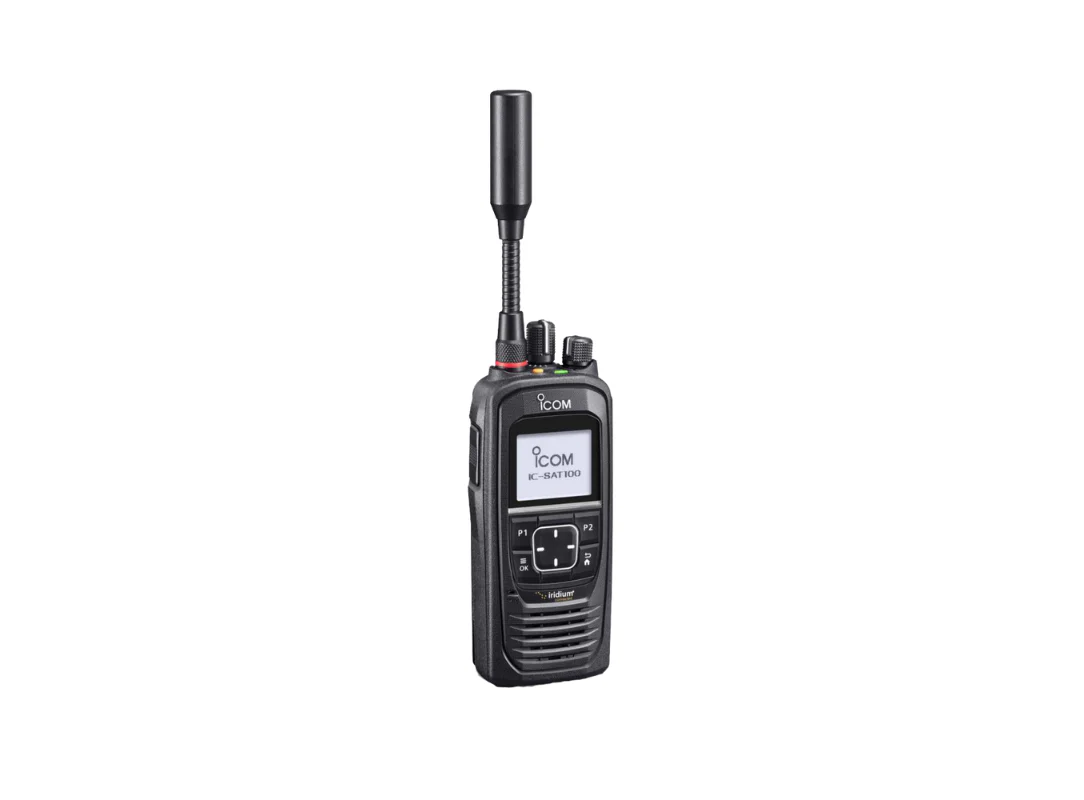 Thiết bị bộ đàm vệ tinh tích hợp GPS và cảnh báo khẩn cấp