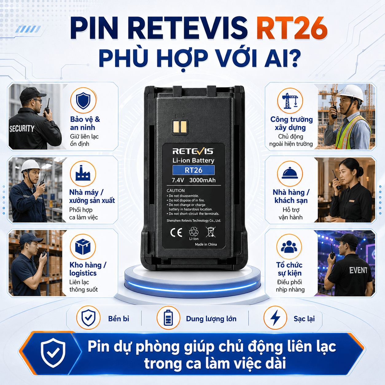Pin Retevis RT26